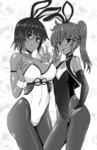 奏 飛鳥バニー-モノクロ完成.jpg